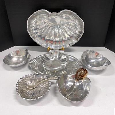 Wilton Armetale Pewter Serveware With Towle Cast Aluminum Bowls