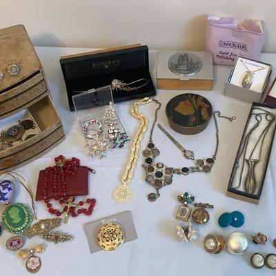 Mixed Costume Jewelry Some Sterling