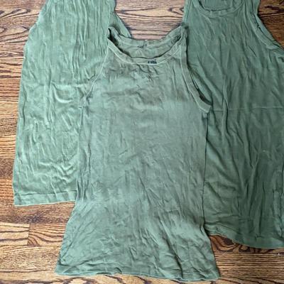 Three Genuine Army Undershirts