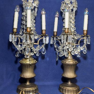 Chandelier Lamps, Vintage, 2 Pcs