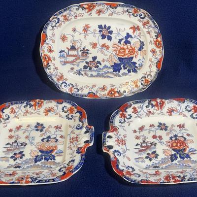 Jeffrey Amherst Japan Dishware, 3 Pcs