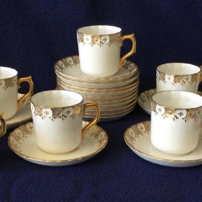 Royal Crown Derby Demitasse Cups And Saucers, 12 Sets + 2 Extra Saucers