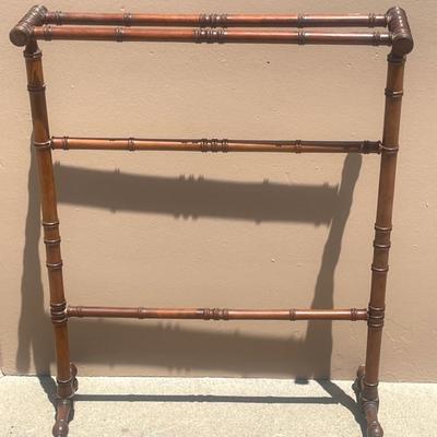 Faux Bamboo Magazine Rack, Vintage