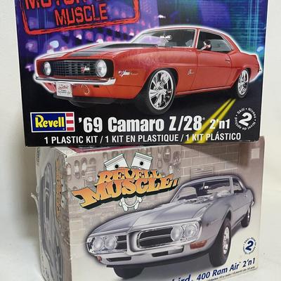 Revell 1:25 Muscle Car Kits, 1960s Firebird & Camaro