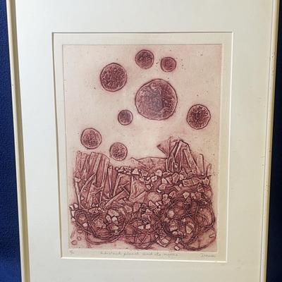 Planet & Moons, Framed, Numbered, Signed Print