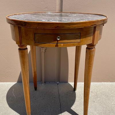 French Bouillotte Table, Vintage