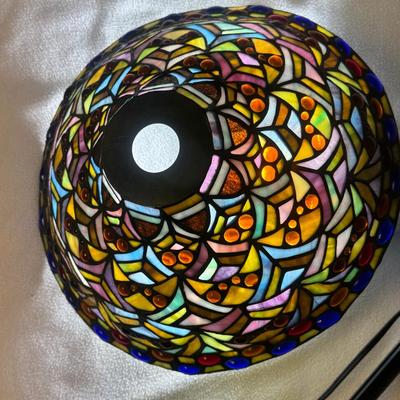 Stained Glass Torchiere Shade