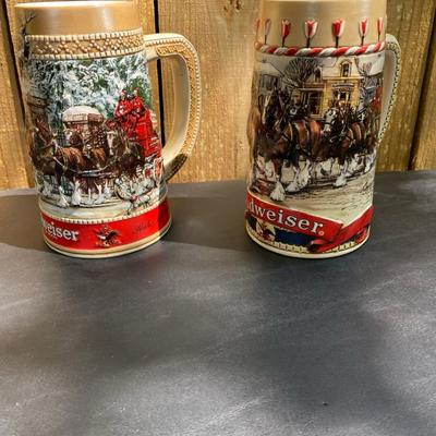 Budweiser Winter Steins 