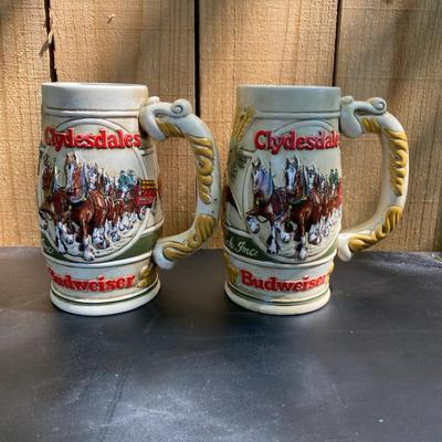 Budweiser Clydesdales Steins 