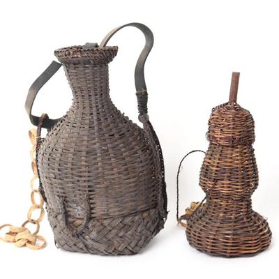 Sale Photo Thumbnail #449: Lot 450 two hand made filipino canteens