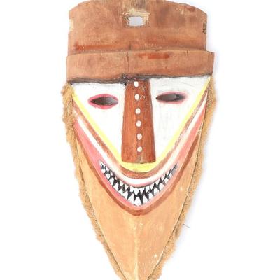 Sale Photo Thumbnail #430: Lot 431 bright png tolai wood carved mask