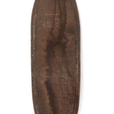 Sale Photo Thumbnail #73: Lot 73 ngandu drc woven war shield 20th c.