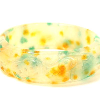 Sale Photo Thumbnail #124: Lot 124 beautiful chinese hardstone carved bangle