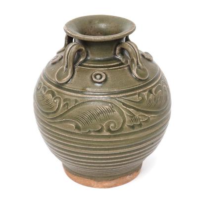 Sale Photo Thumbnail #349: Lot 349 chinese song dynasty style terracotta jug