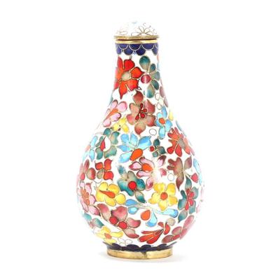 Sale Photo Thumbnail #296: Lot 296 beautiful mille fleur chinese cloisonne snuff bottle