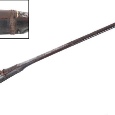 Sale Photo Thumbnail #62: Lot 62 early torador matchlock gun india