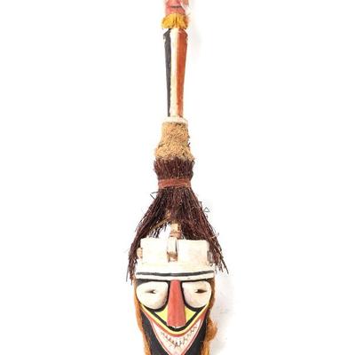 Sale Photo Thumbnail #461: Lot 462 handsome african carved ceremonial dance mask