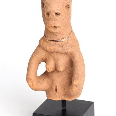 Sale Photo Thumbnail #484: Lot 485 african sokoto terracotta female figure 500 bce 200 ce
