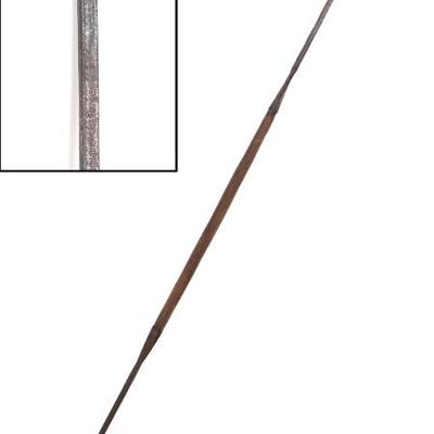Sale Photo Thumbnail #51: Lot 51 african double headed spear 20th c.