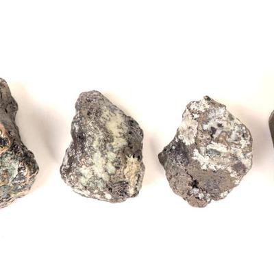 Sale Photo Thumbnail #187: Lot 187 wonderful group lot of 4 raw silver nuggets