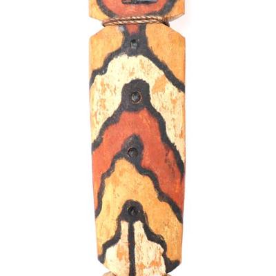 Sale Photo Thumbnail #524: Lot 525 polychrome painted rare firestarter bagu