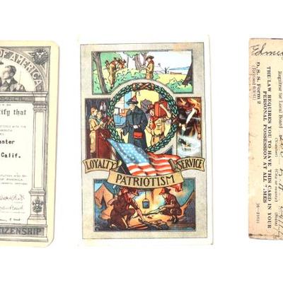 Sale Photo Thumbnail #176: Lot 176 original boy scouts of america registration and promotion card