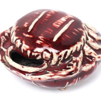 Sale Photo Thumbnail #417: Lot 417 chinese sang de boeuf crackle glazed crab water dropper