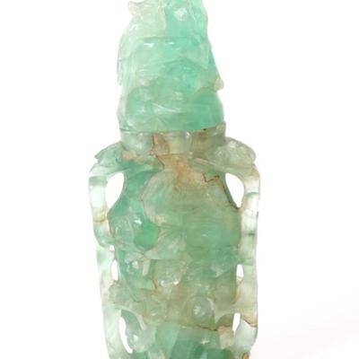 Sale Photo Thumbnail #217: Lot 217 gorgeous drilled fluorite mineral censer