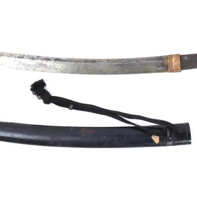 Sale Photo Thumbnail #22: Lot 22 japanese wakizashi sword w scabbard signed)