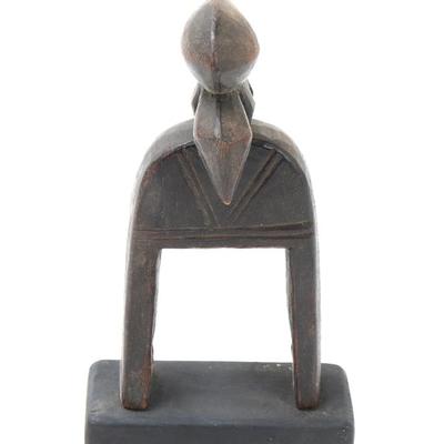 Sale Photo Thumbnail #513: Lot 514 senufo bird beak face weaving heddle pulley ivory coast africa
