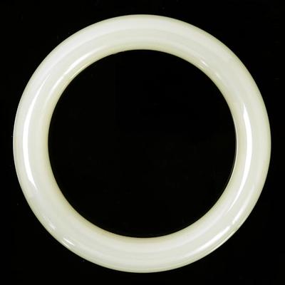 Sale Photo Thumbnail #85: Lot 85 beautiful white jade style bangle bracelet