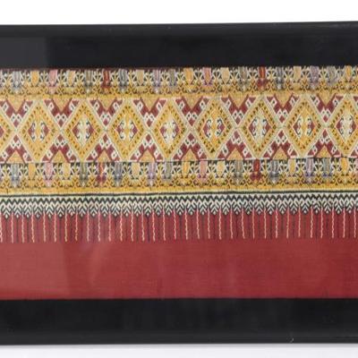 Sale Photo Thumbnail #274: Lot 274 south east asian embroidered textile