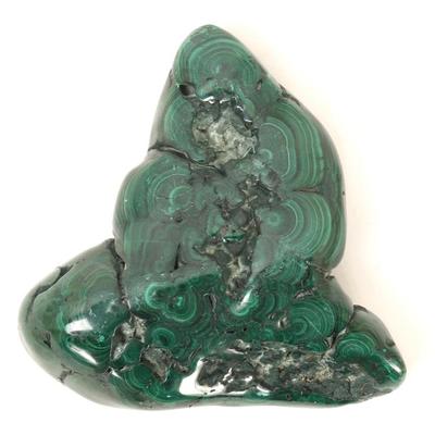 Sale Photo Thumbnail #197: Lot 197 beautiful dark green malachite mineral specimen