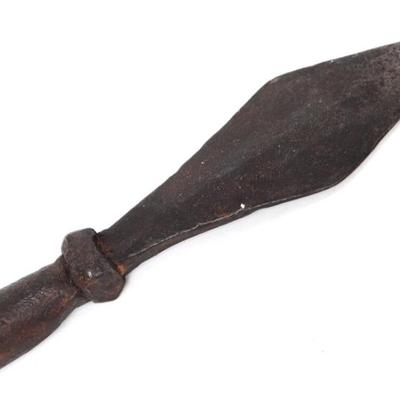 Sale Photo Thumbnail #27: Lot 27 chinese iron spear head qing dynasty 1944 1912