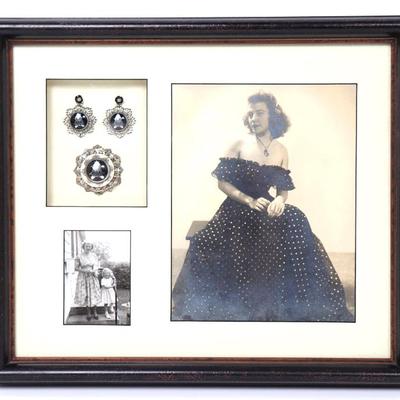 Sale Photo Thumbnail #93: Lot 93 framed mid century jewelry photograph set