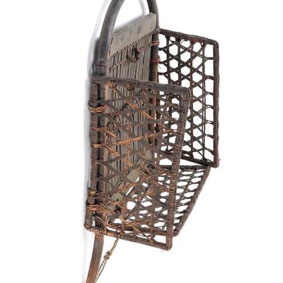 Sale Photo Thumbnail #452: Lot 453 fine filipino bamboo rattan backpack