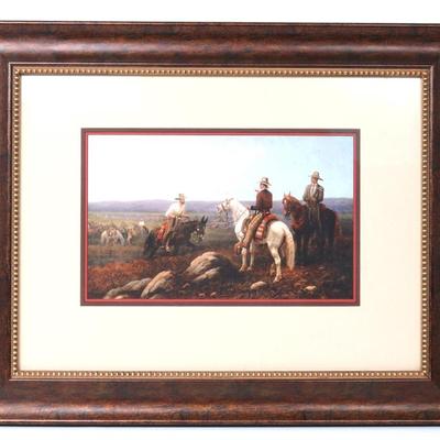 Sale Photo Thumbnail #166: Lot 166 giclee ranch manager) museum print, james walker 1872