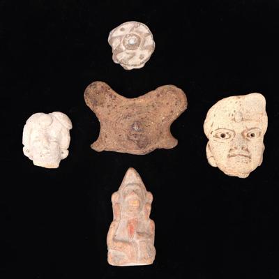 Sale Photo Thumbnail #159: Lot 159 5 ancient terracotta smalls