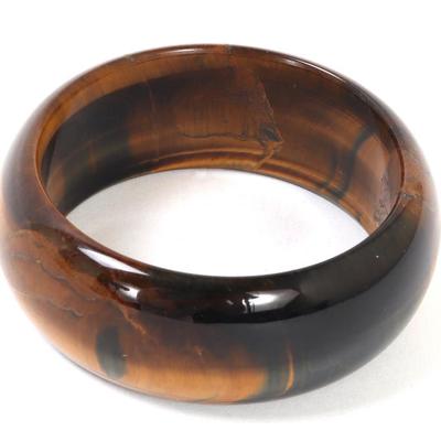 Sale Photo Thumbnail #112: Lot 112 gorgeous natural tiger s eye bangle