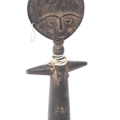 Sale Photo Thumbnail #471: Lot 472 bead adorned akuaba fertility doll ghana