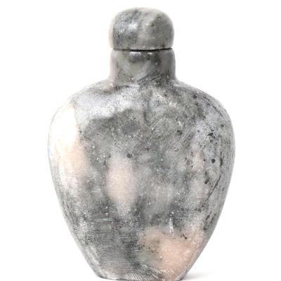 Sale Photo Thumbnail #295: Lot 295 chinese grey stone carved snuff bottle