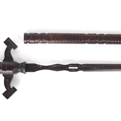 Sale Photo Thumbnail #28: Lot 28 theatrical chinese all wood sword