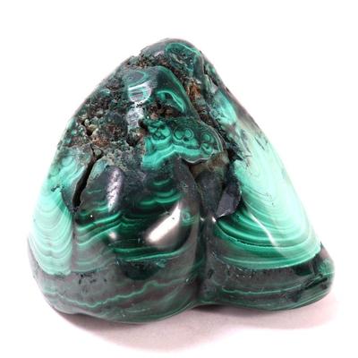 Sale Photo Thumbnail #205: Lot 205 raw all natural malachite nugget mineral specimen