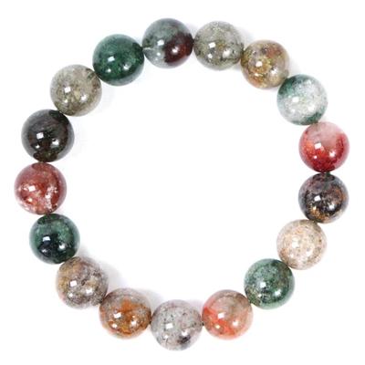 Sale Photo Thumbnail #119: Lot 119 gorgeous natural ghost quartz beaded bracelet