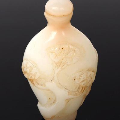 Sale Photo Thumbnail #291: Lot 291 chinese white peking glass snuff bottle