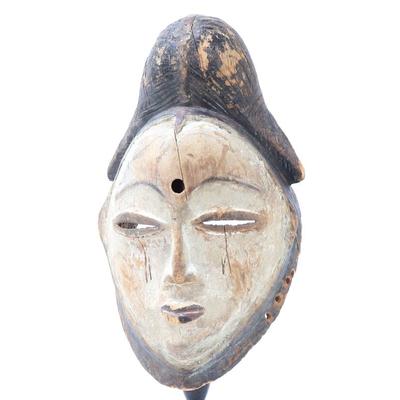 Sale Photo Thumbnail #459: Lot 460 wood carved african punu mask