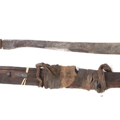 Sale Photo Thumbnail #34: Lot 34 19th c philippines bicol minasbad sword