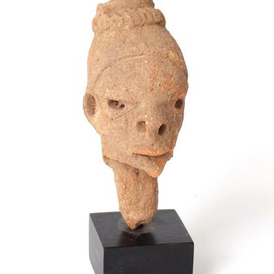 Sale Photo Thumbnail #482: Lot 483 sokoto terracotta head 500 bce 200 ce