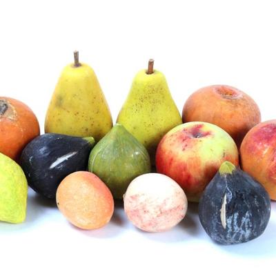 Sale Photo Thumbnail #182: Lot 182 lovely collection of italian 1950 s alabaster fruit