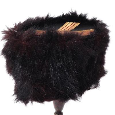 Sale Photo Thumbnail #70: Lot 70 old g r fur military hat